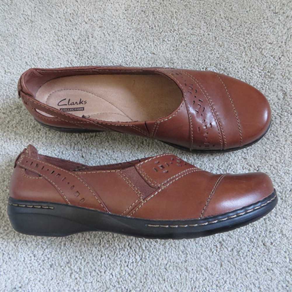 Clarks evianna fig women flat shoes/loafers brown… - image 1