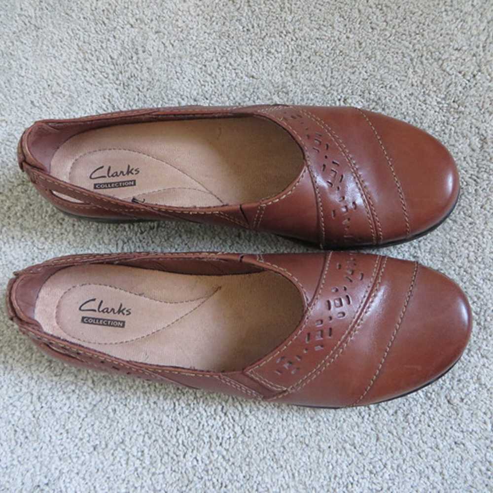 Clarks evianna fig women flat shoes/loafers brown… - image 6