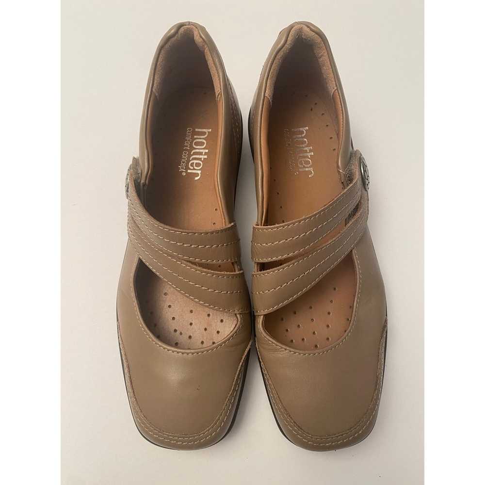HOTTER Melissa Mary Jane Shoes Flats Beige Tan US… - image 2