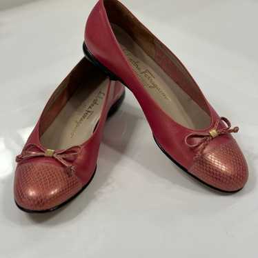 Salvatore Ferragamo pink ballerinas Size 6