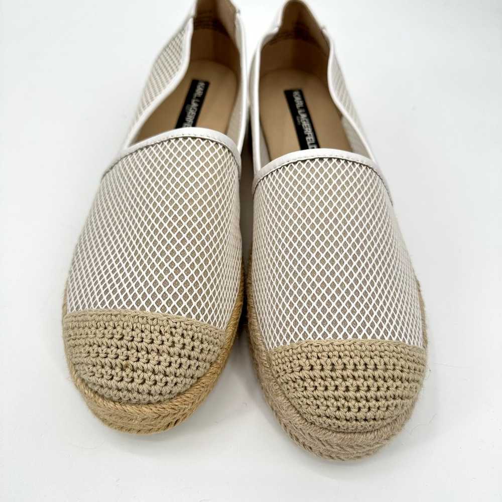 Karl Lagerfeld Adila Platform Espadrilles White M… - image 3