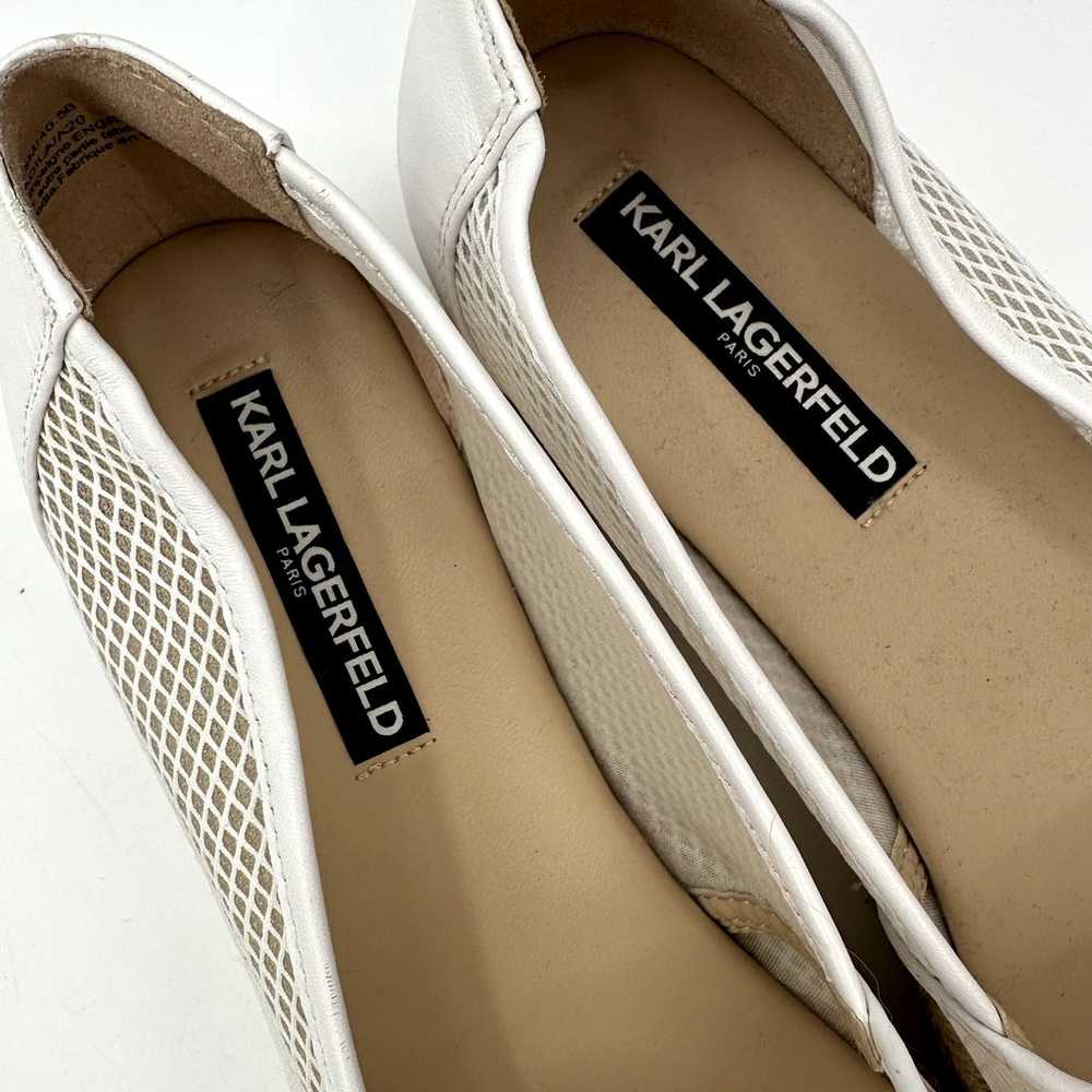 Karl Lagerfeld Adila Platform Espadrilles White M… - image 5