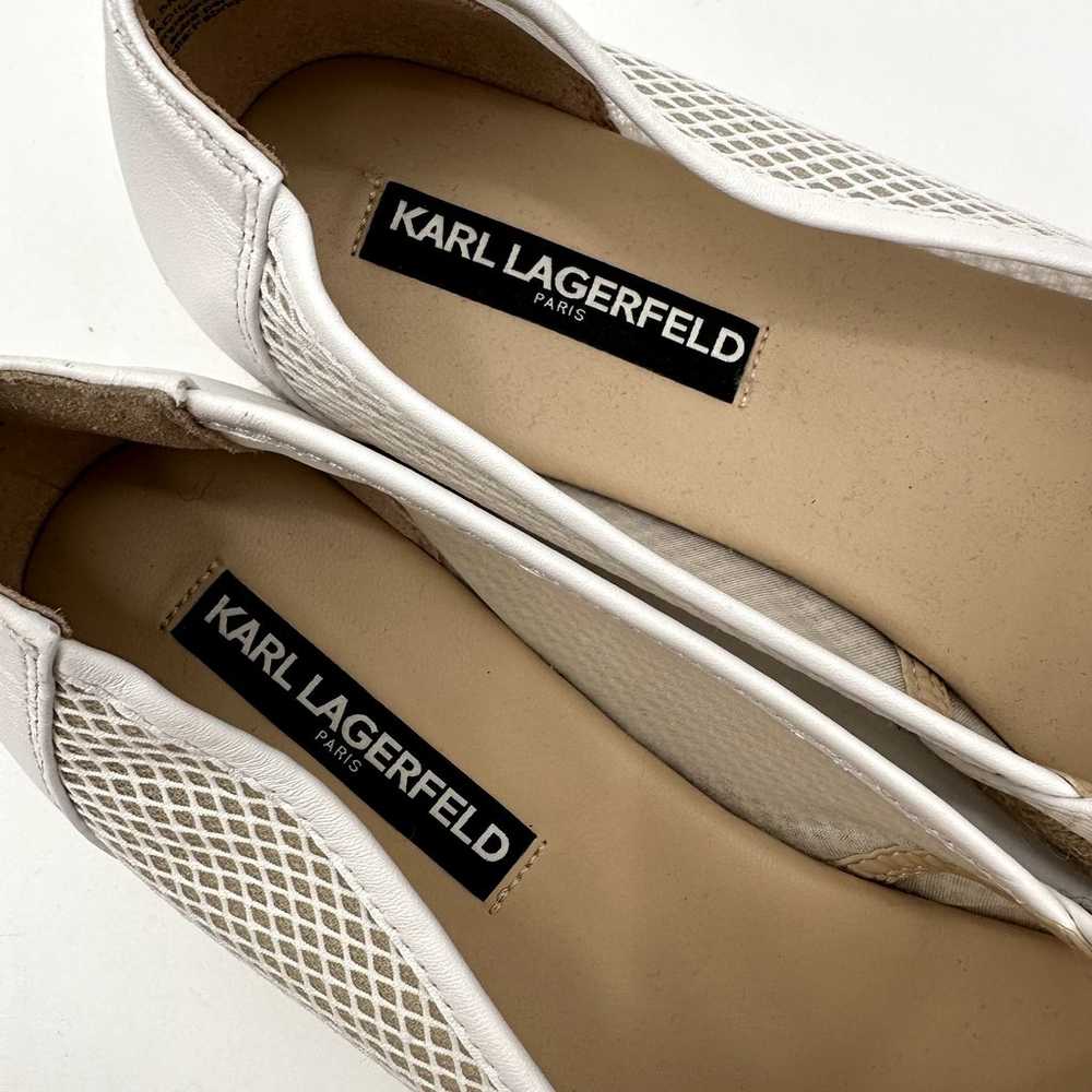 Karl Lagerfeld Adila Platform Espadrilles White M… - image 8