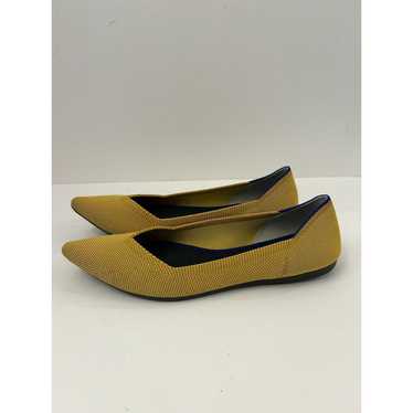 Rothys The Point Yellow Marigold Pointed Toe Flat… - image 1