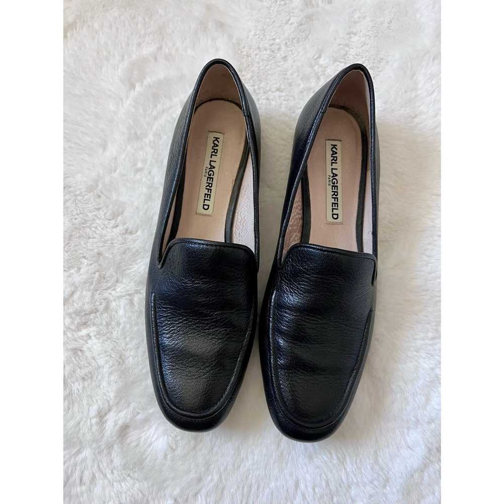 Karl Lagerfeld Leather Flats Brynn Size 7.5 M - image 3