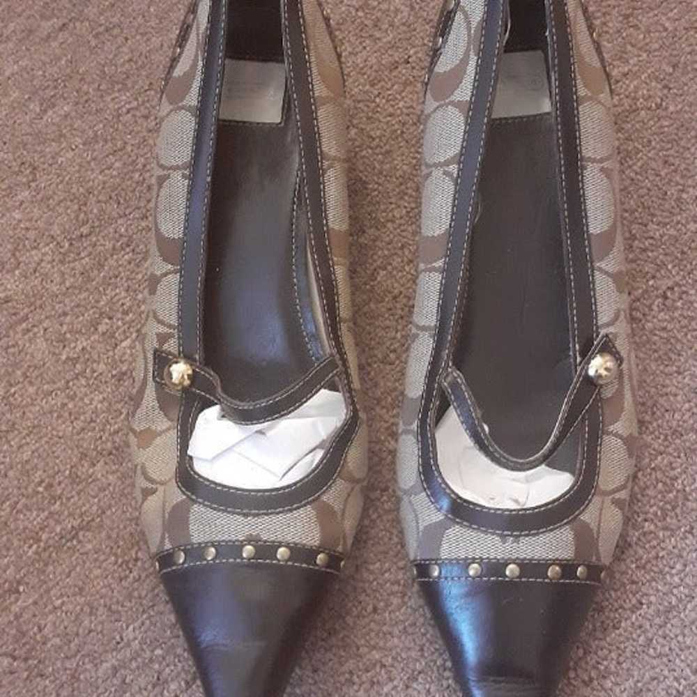 Coach Monogram Kitten Heel Shoes - image 2