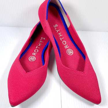 Rothys Flats - Hot Pink - The Point - Size 6 - Lik