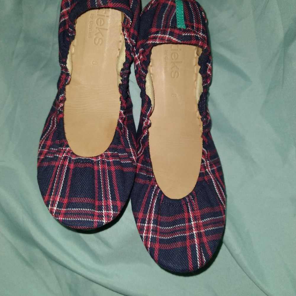 Like New Heritage Plaid Tieks Size 8 - image 2