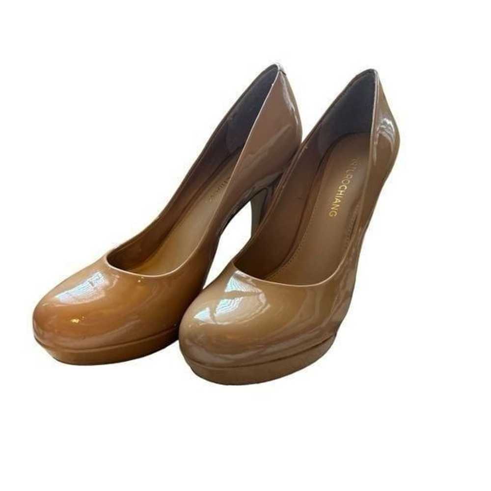 VGUC  Arturo Chiang nude patent leather platform … - image 2