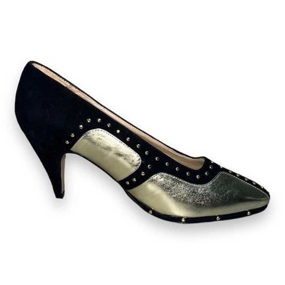 Skyelights Vintage Gold/Black Heels Women's 6 - image 6