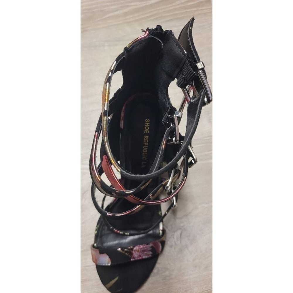 Shoe Republic High Heels "Rose" Black Oriental 6 … - image 12