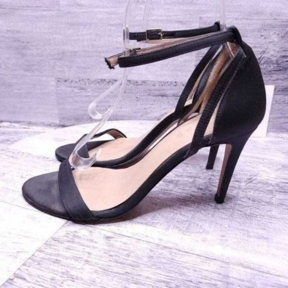 Reiss Satin Ankle Strap Stiletto Dress Sandal Bla… - image 3