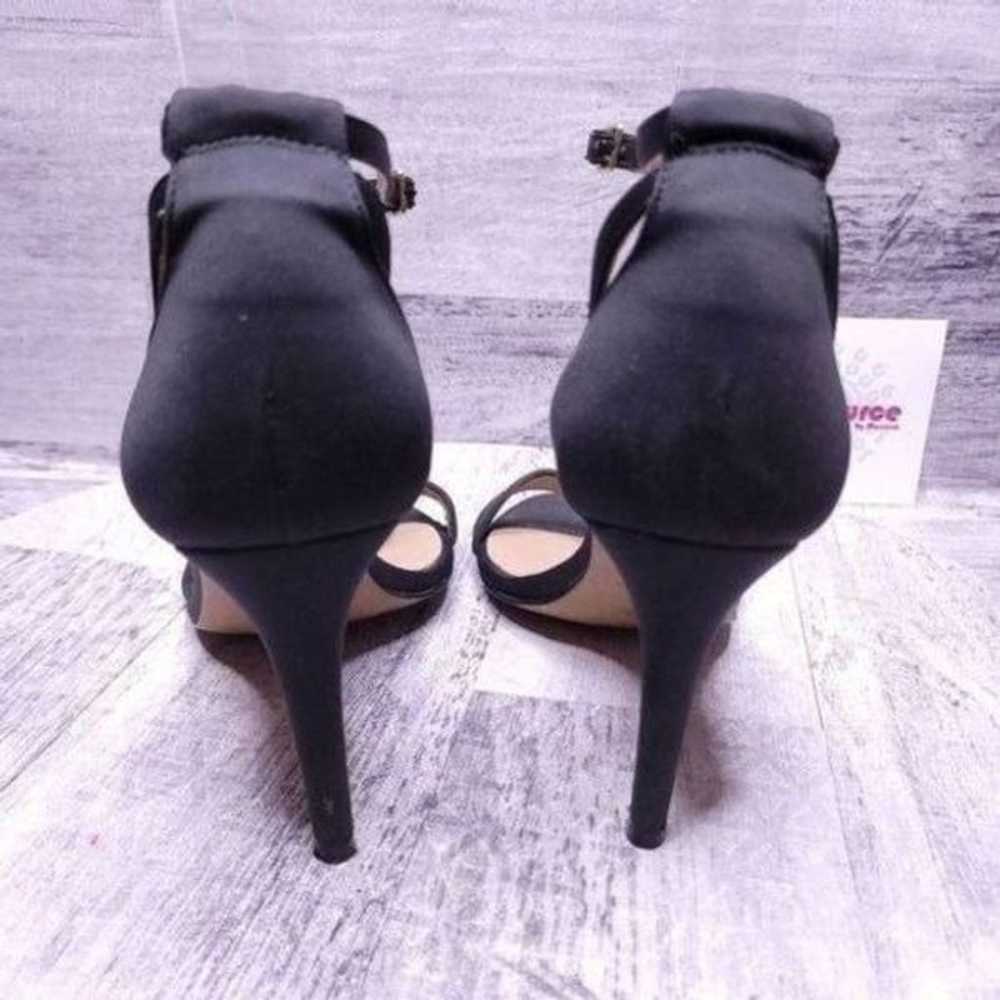 Reiss Satin Ankle Strap Stiletto Dress Sandal Bla… - image 4