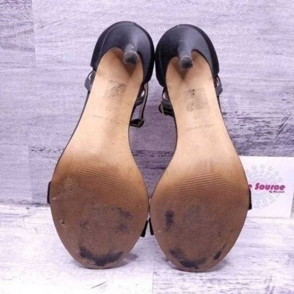 Reiss Satin Ankle Strap Stiletto Dress Sandal Bla… - image 6