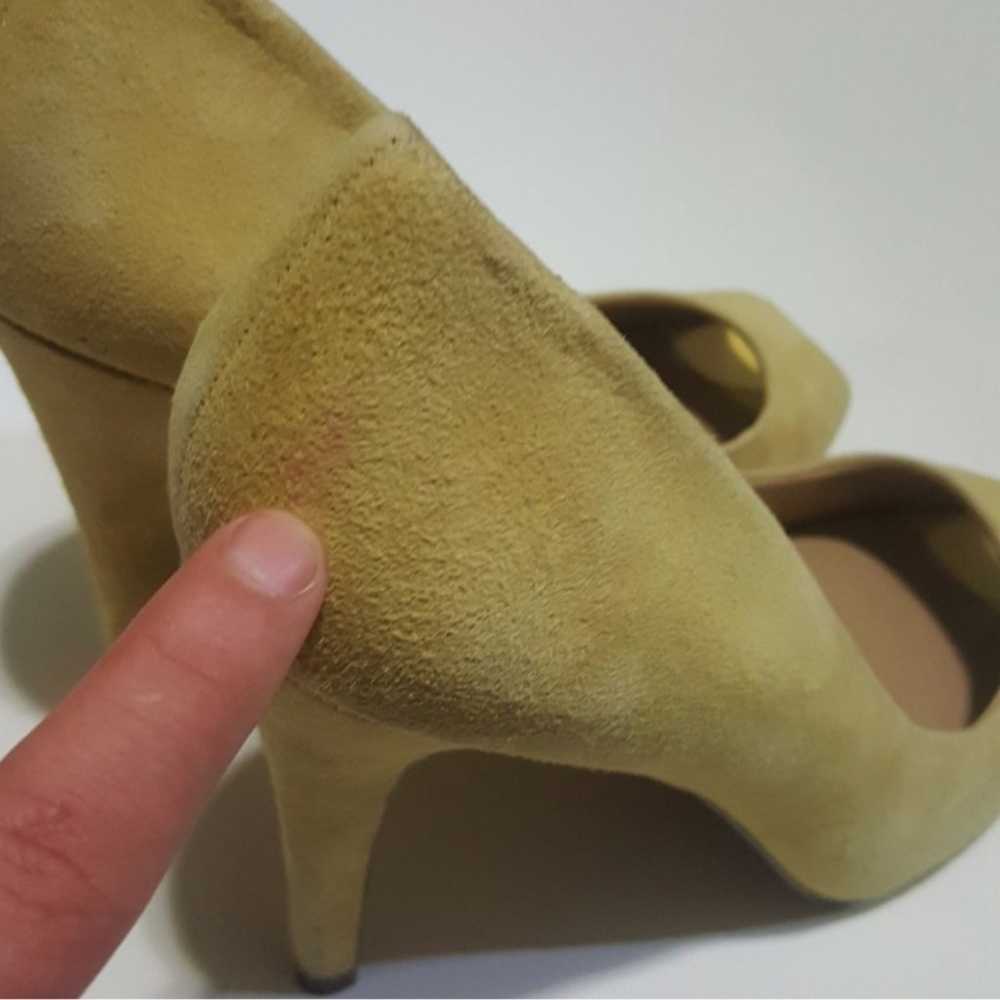 ALDO Yellow Genuine Leather Peak Toe Heels-Size 8 - image 5