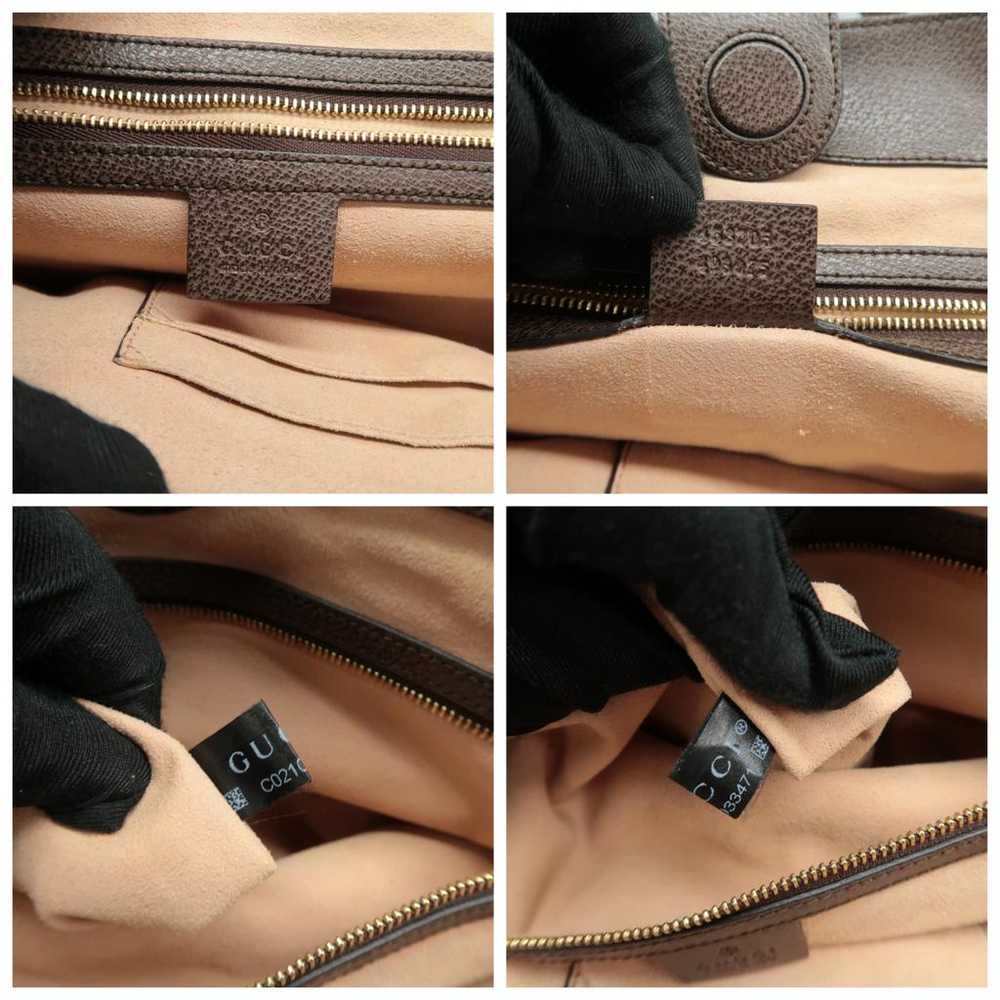 Gucci Leather satchel - image 11