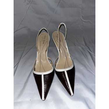 Kate Spade Brown Leather Heels Size 8.5 - image 1