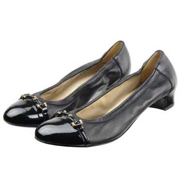 AGL Attilio Giusti Leombruni Black Ballerina Leat… - image 1