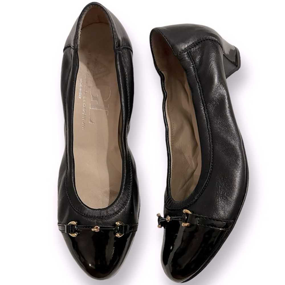 AGL Attilio Giusti Leombruni Black Ballerina Leat… - image 3