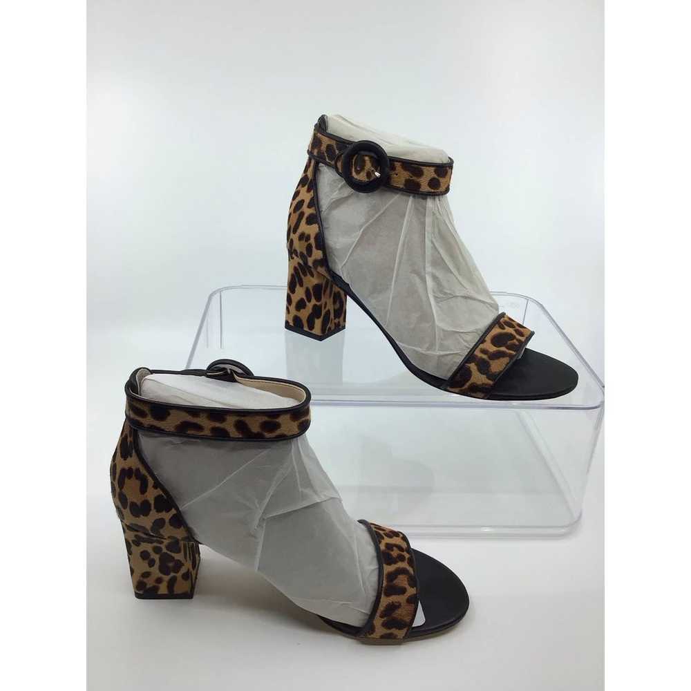 Marc Fisher Strap 3” Heel Pump Leopard print, Lea… - image 1