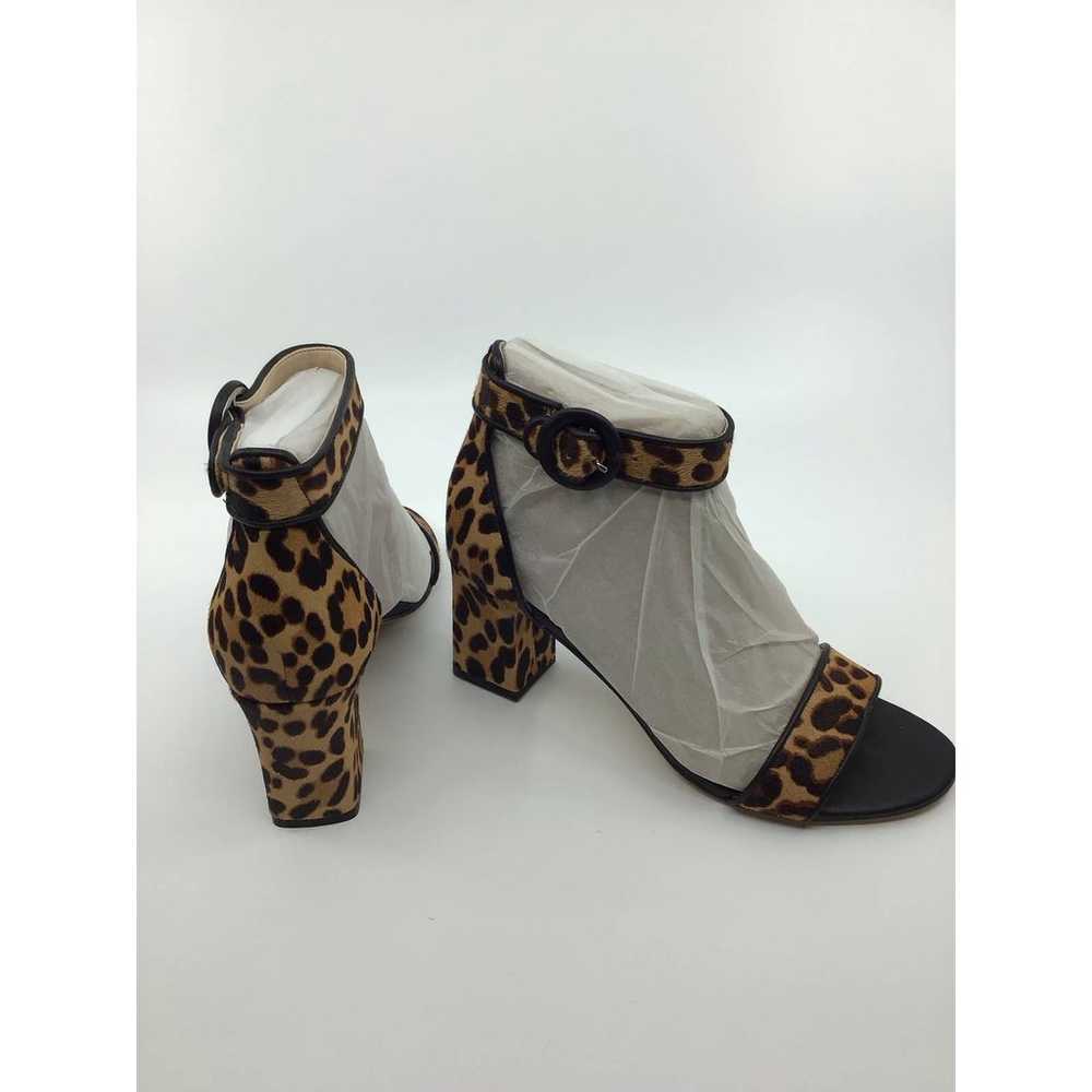 Marc Fisher Strap 3” Heel Pump Leopard print, Lea… - image 3