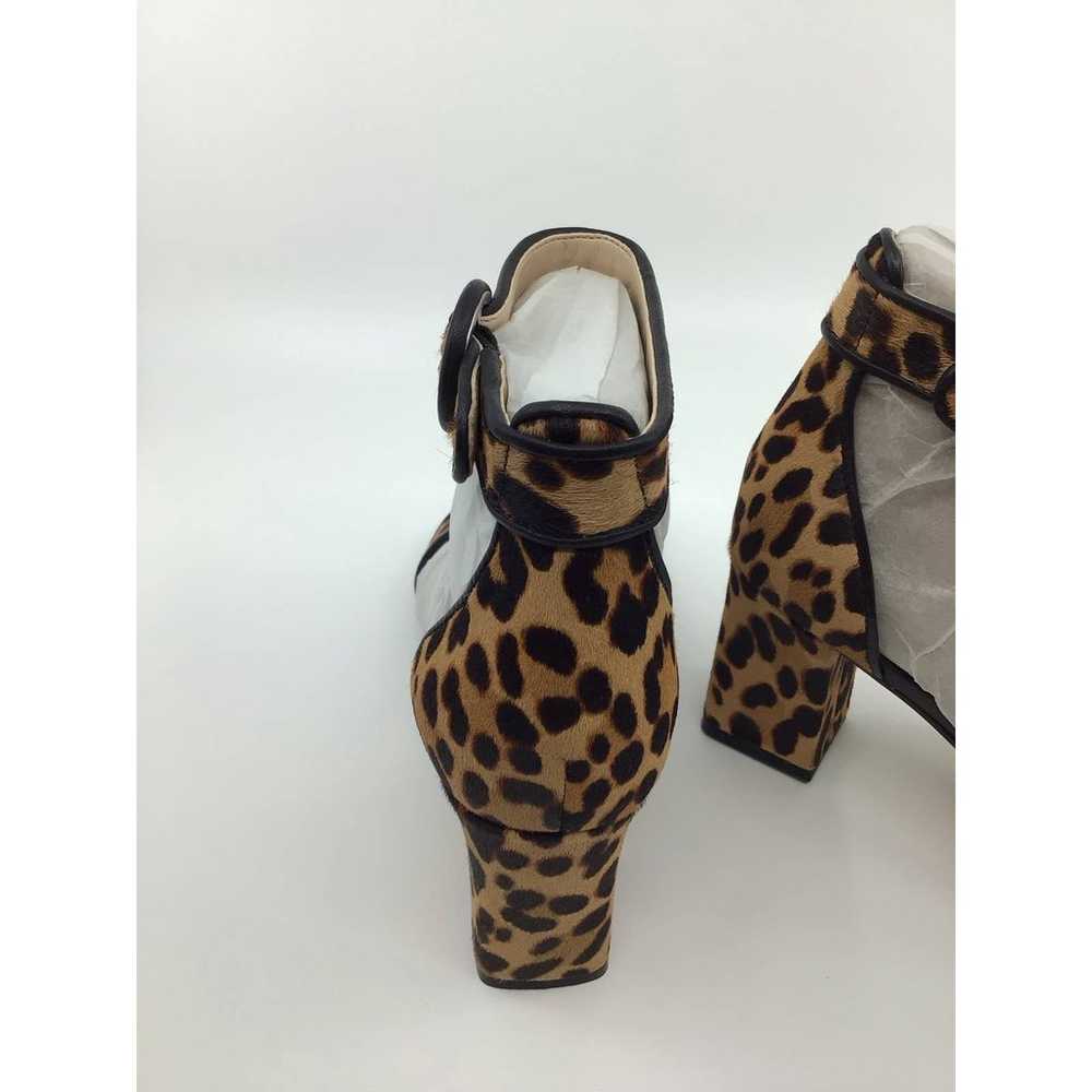 Marc Fisher Strap 3” Heel Pump Leopard print, Lea… - image 4