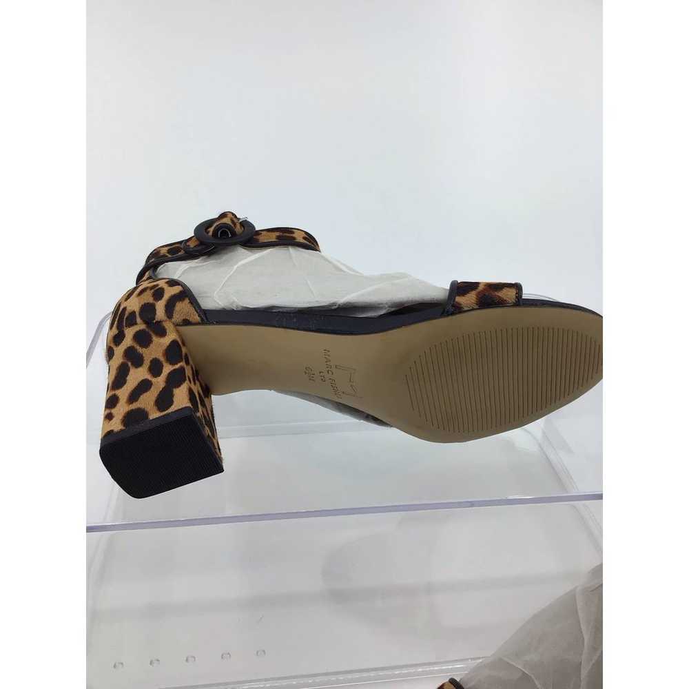Marc Fisher Strap 3” Heel Pump Leopard print, Lea… - image 6