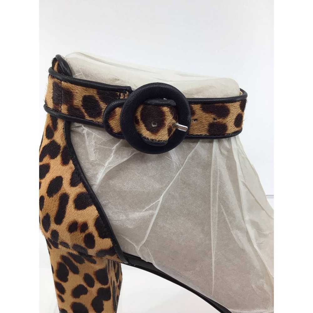Marc Fisher Strap 3” Heel Pump Leopard print, Lea… - image 7