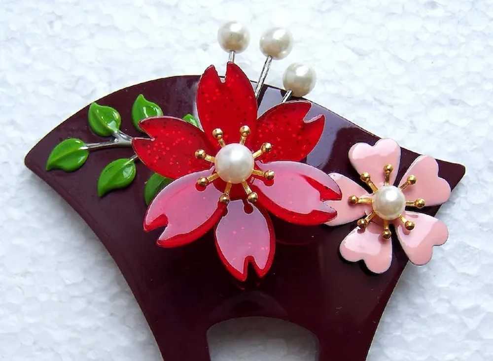 Two vintage Japanese hair comb kanzashi hair acce… - image 10