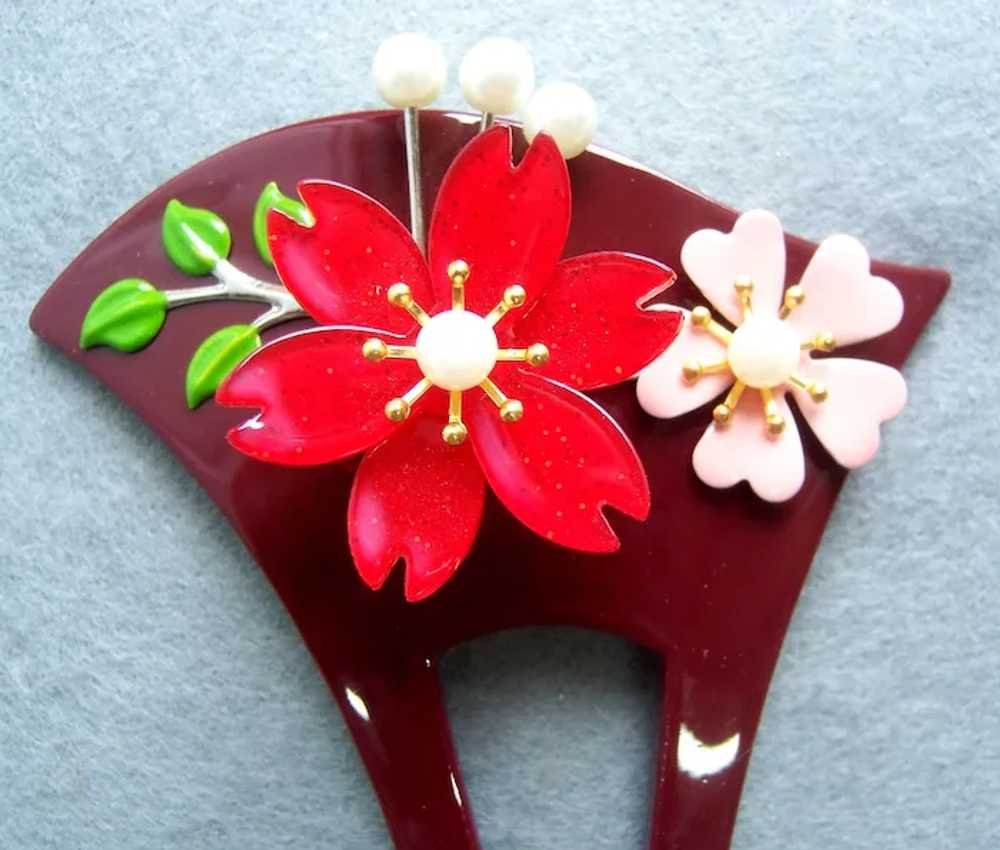 Two vintage Japanese hair comb kanzashi hair acce… - image 12