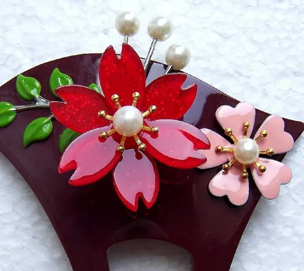 Two vintage Japanese hair comb kanzashi hair acce… - image 7