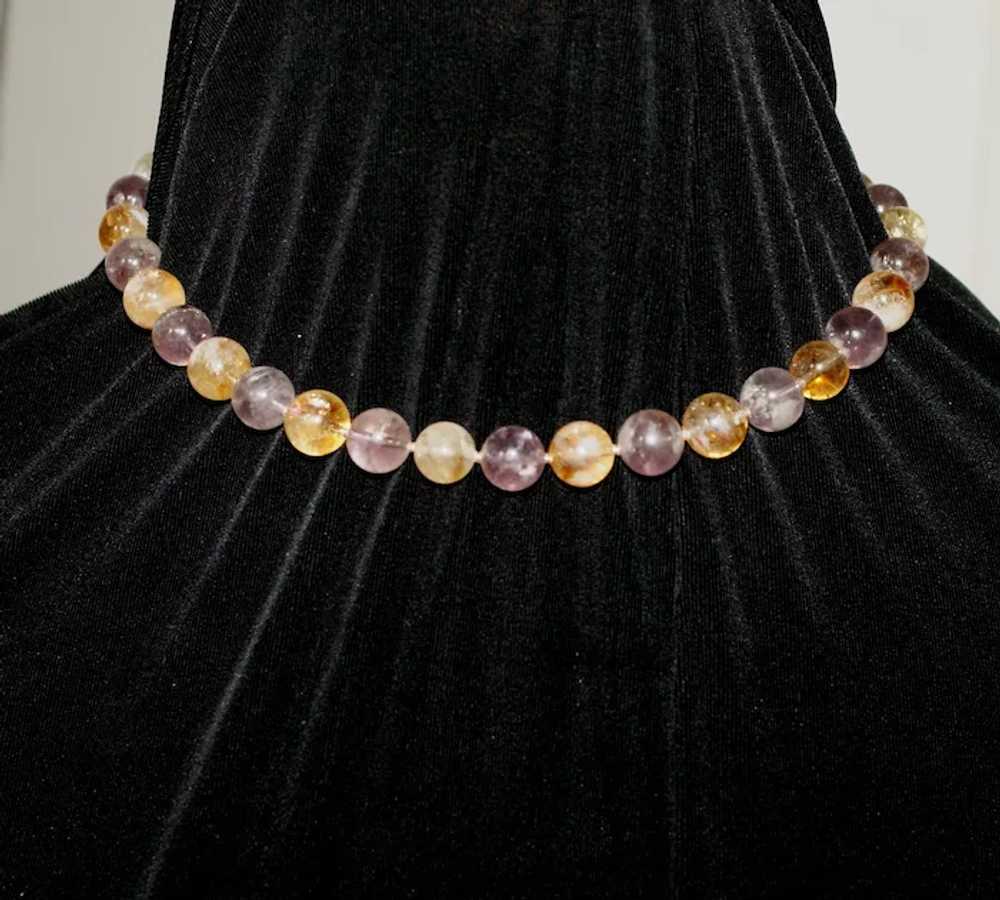 Ametrine Bead Short Necklace - image 10