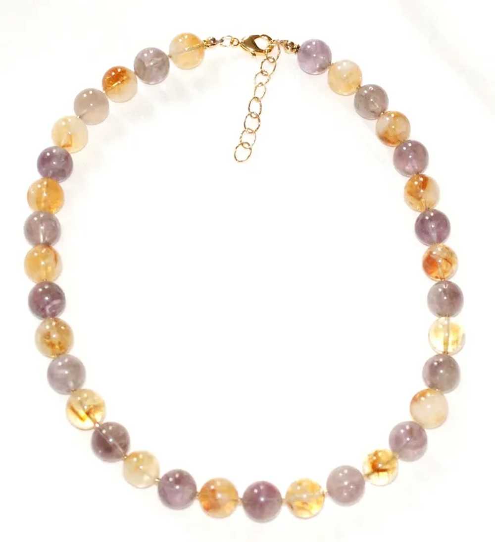 Ametrine Bead Short Necklace - image 2