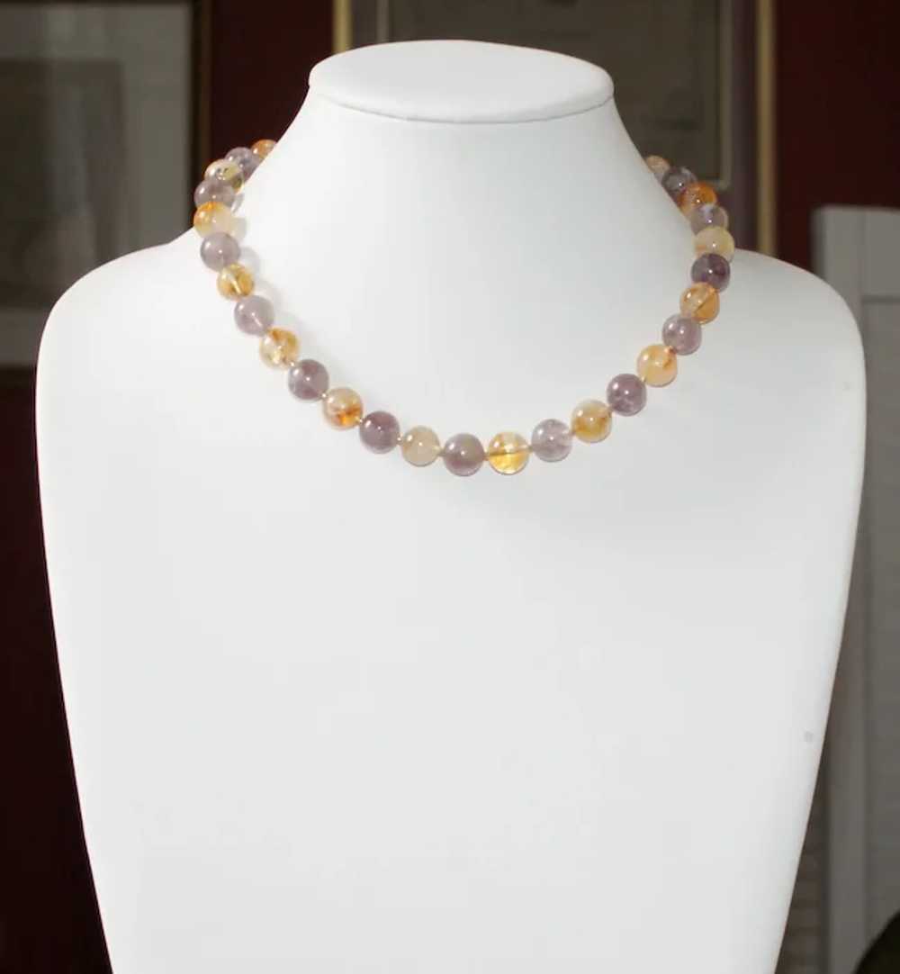 Ametrine Bead Short Necklace - image 3