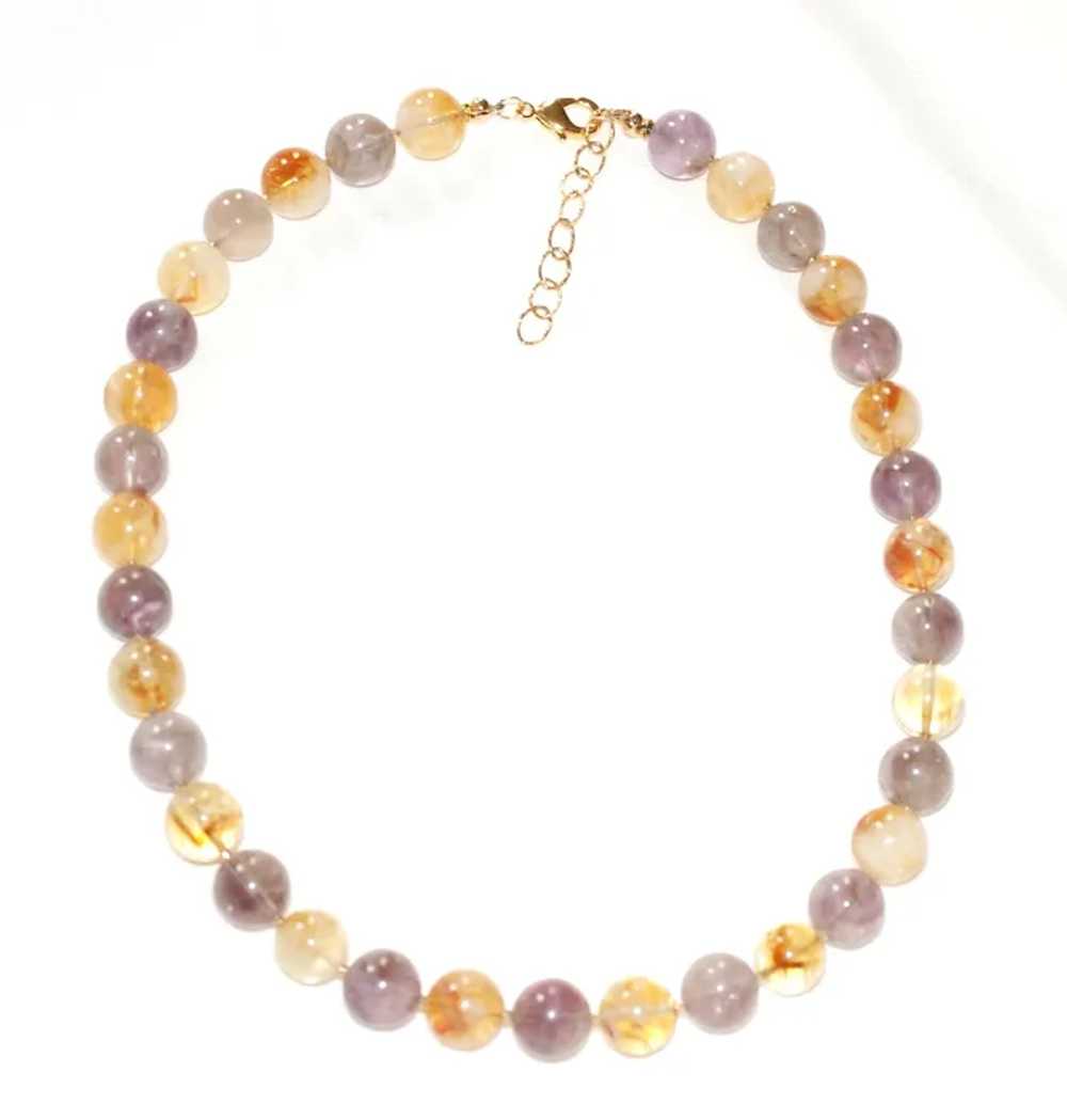 Ametrine Bead Short Necklace - image 4