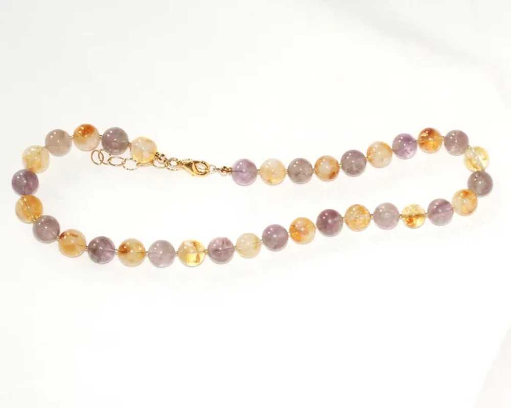 Ametrine Bead Short Necklace - image 5