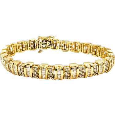 Substantial 4.00ctw Diamond Tennis Bracelet is Ye… - image 1