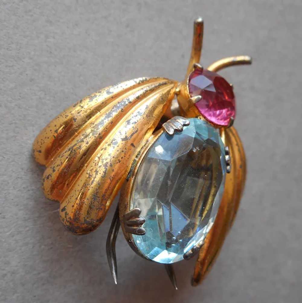 Pair Fur Clips Sterling Silver Gold Plated Vermei… - image 11