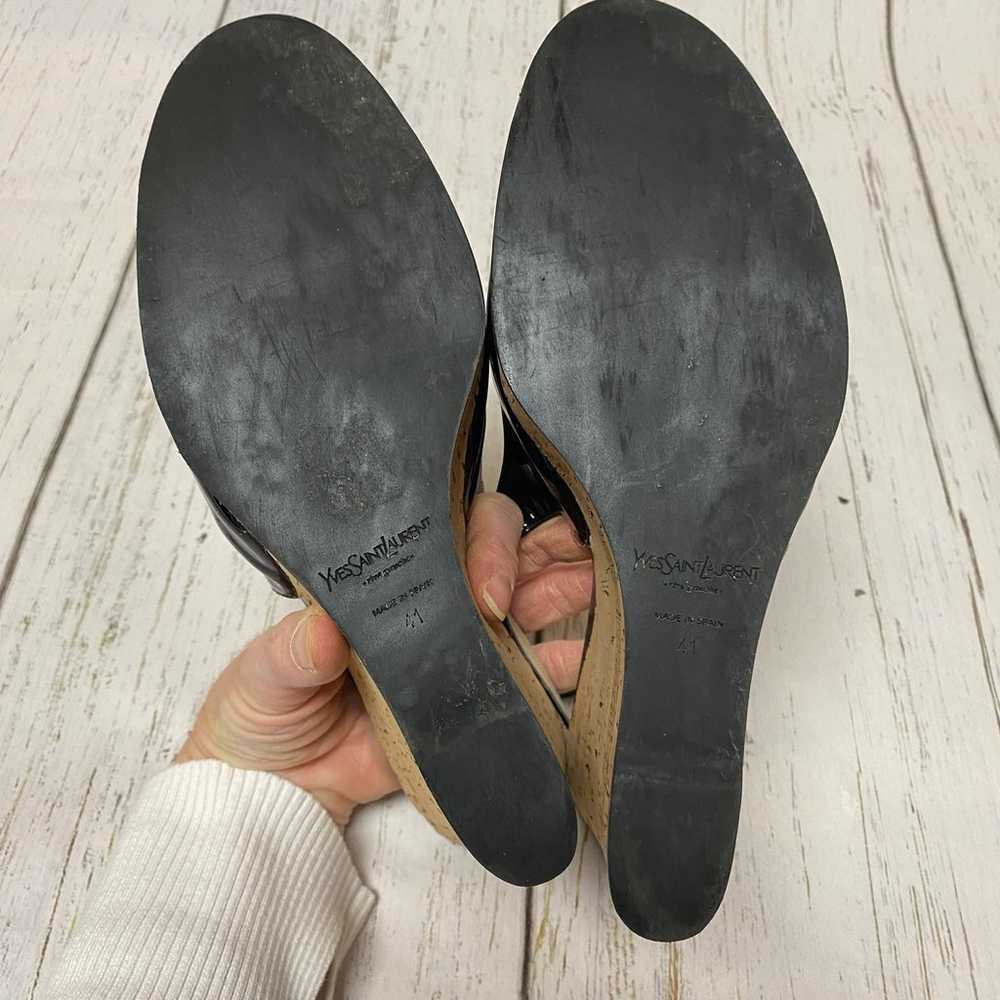 Yves Saint Laurent Rive Gauche Patent Leather Sli… - image 5