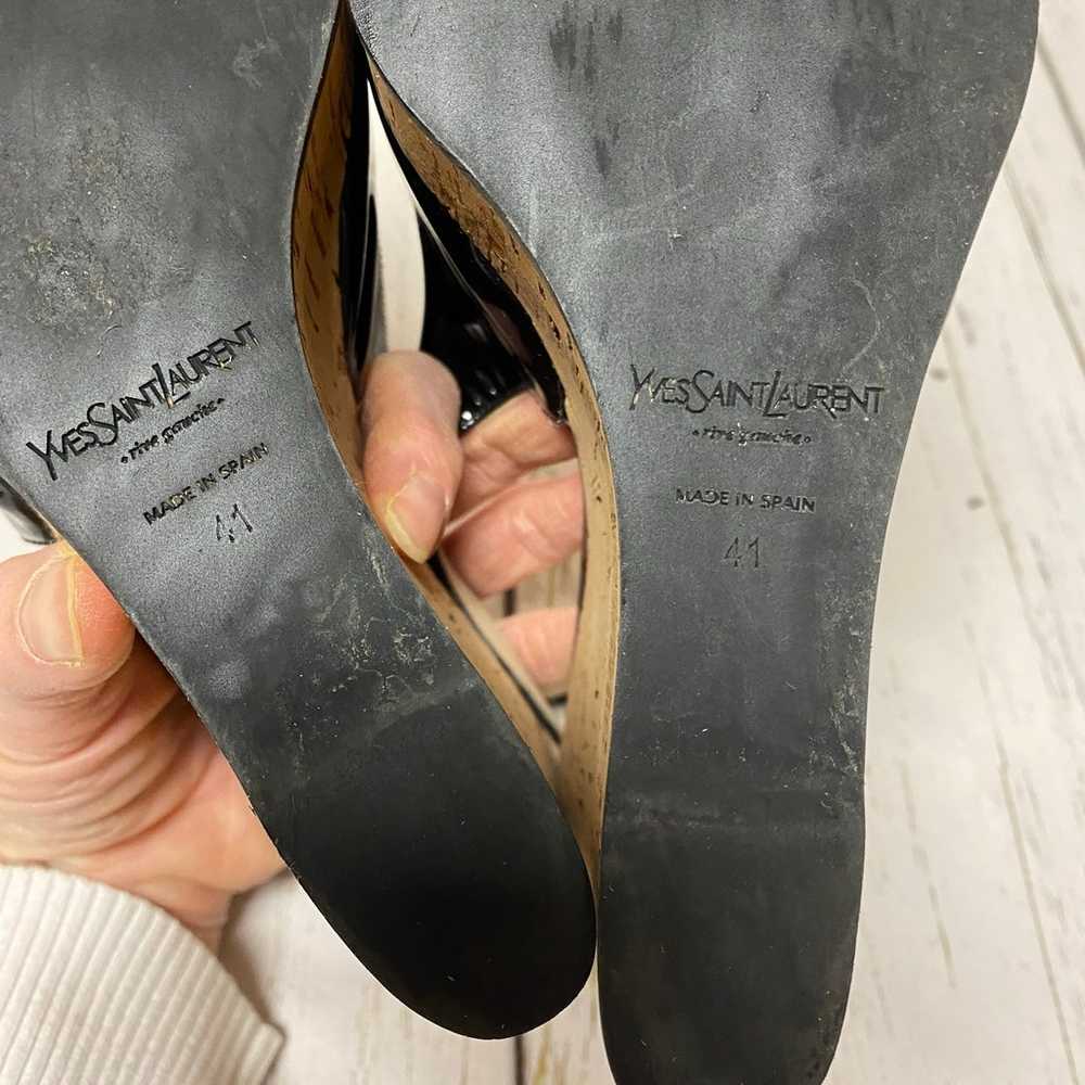Yves Saint Laurent Rive Gauche Patent Leather Sli… - image 6