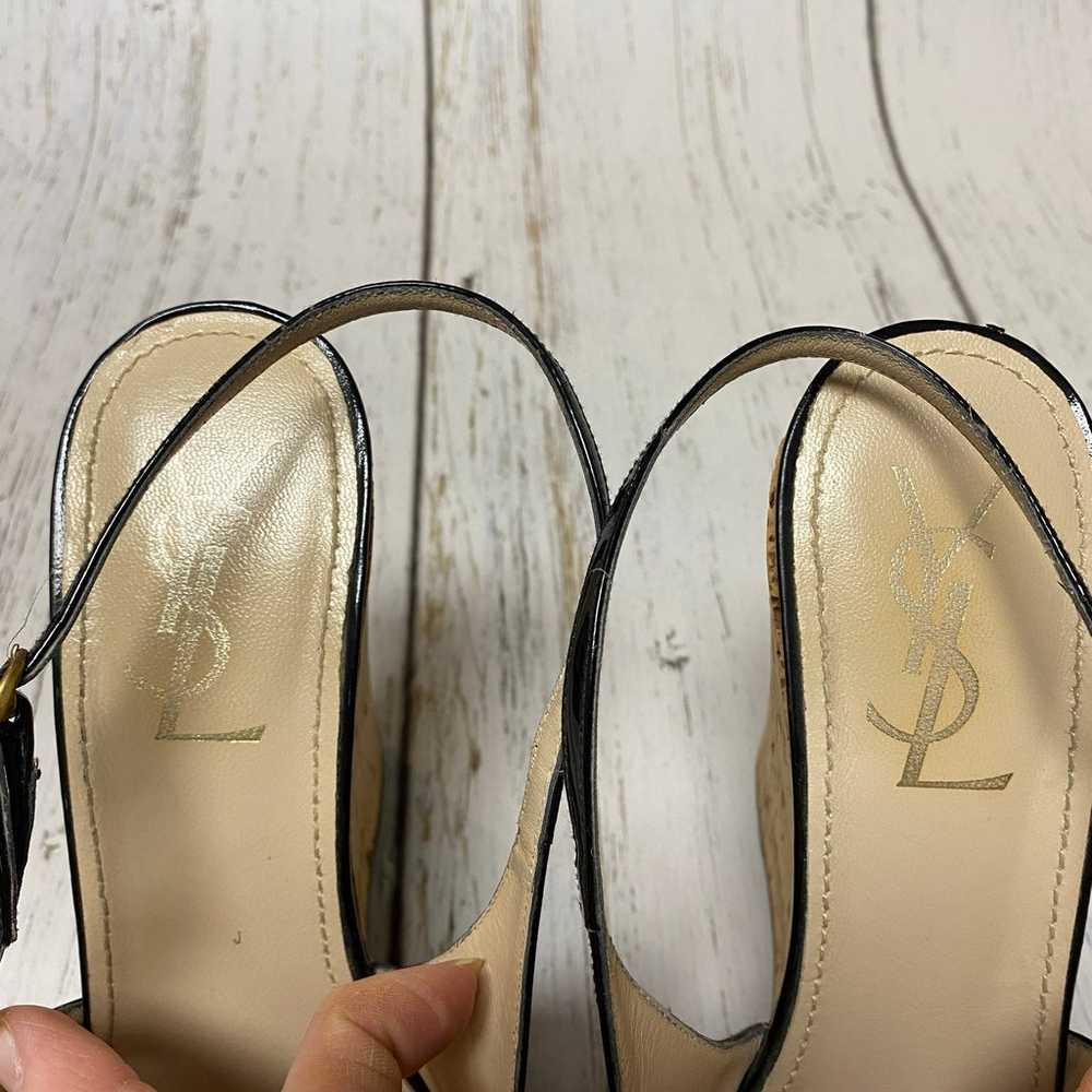 Yves Saint Laurent Rive Gauche Patent Leather Sli… - image 9