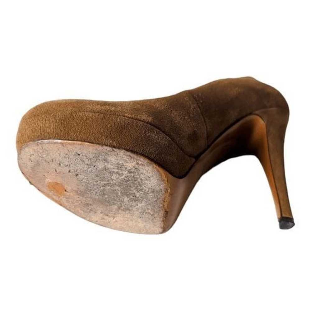 GUCCI Maple Suede Platform Pumps Size 35 - image 8