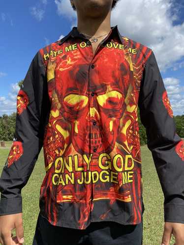 Vintage Flaming Skull Shirt