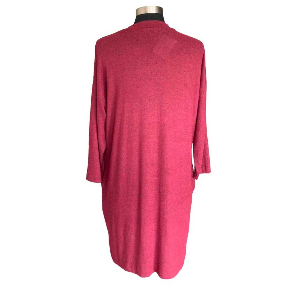 Riah Fashion Burgundy Sweater Dress SMALL Work Of… - image 5