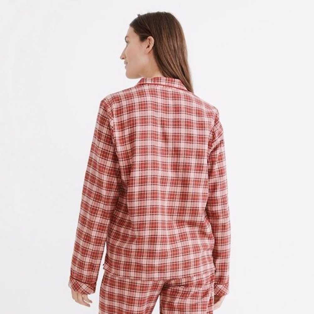 Madewell Flannel Bedtime Pajama Plaid Top - image 2