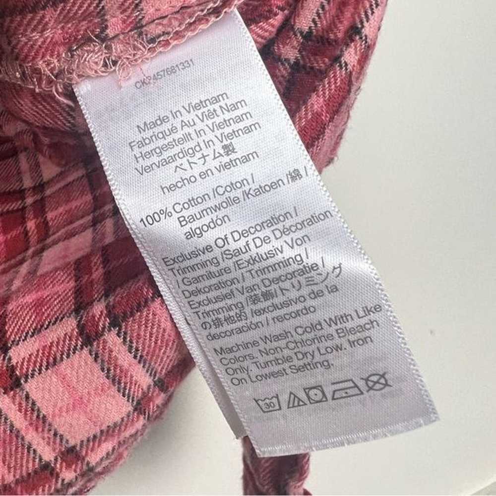 Madewell Flannel Bedtime Pajama Plaid Top - image 7