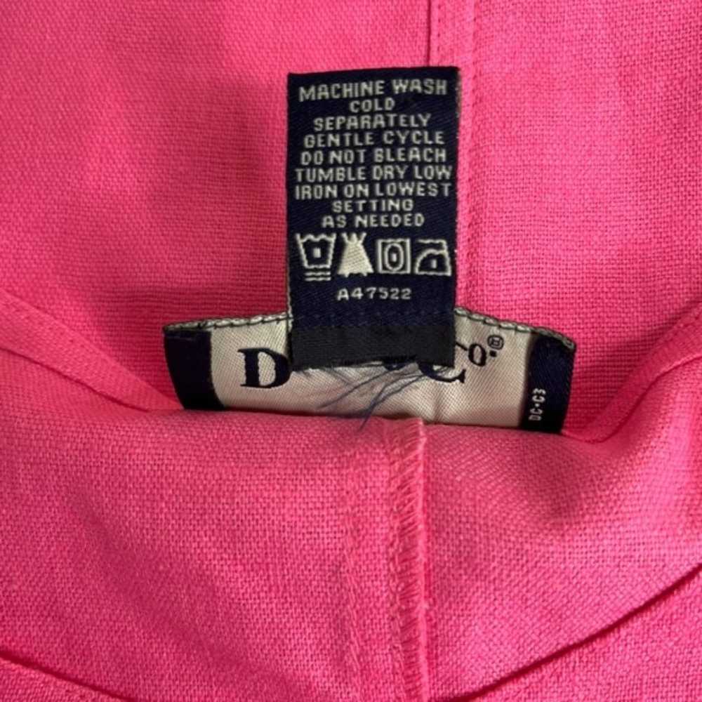 Denim and Co Linen Blend Jumper Dress Pink Maxi B… - image 6