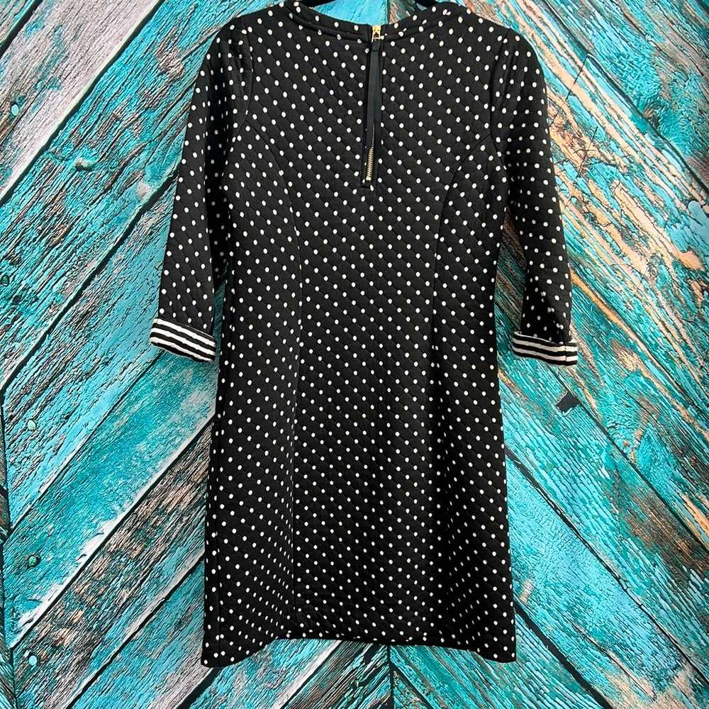 Boden Dotty Day Quilted Polka Dot Dress 1960s Sty… - image 6