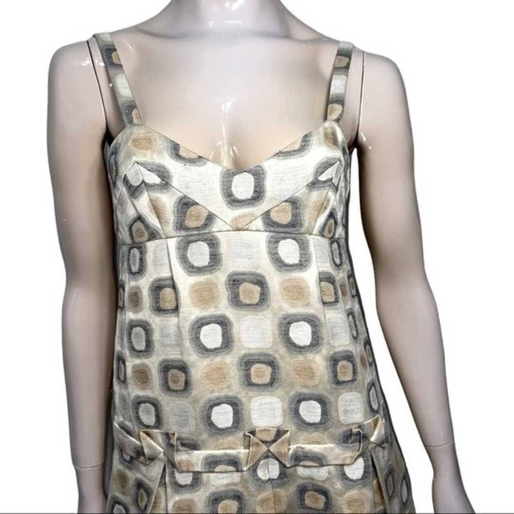 Luca Luca Size IT 44 US 8 Beige Geometric Print D… - image 3