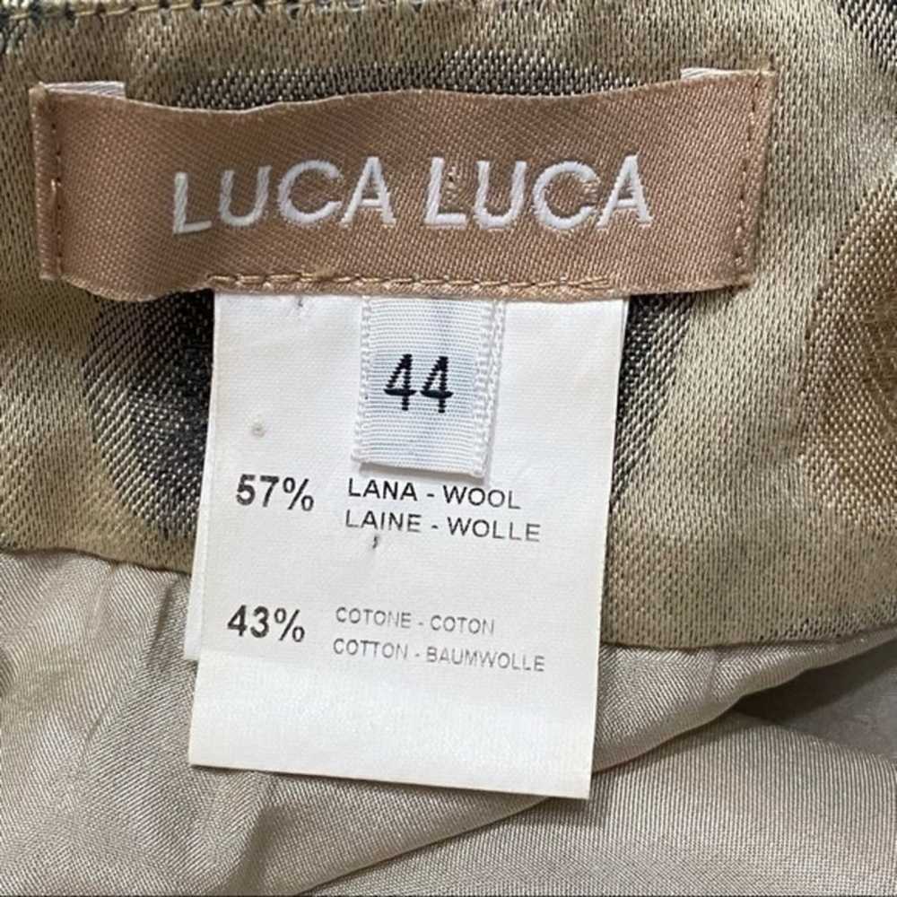 Luca Luca Size IT 44 US 8 Beige Geometric Print D… - image 5